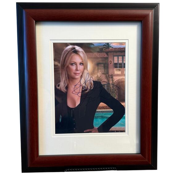 Heather Locklear Actor Melrose Place Dynasty Soap Autographed Framed Photo 14x17 - Picture 1 of 3